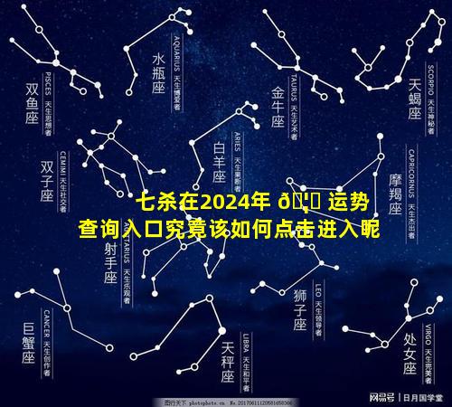 七杀在2024年 🦅 运势查询入口究竟该如何点击进入呢